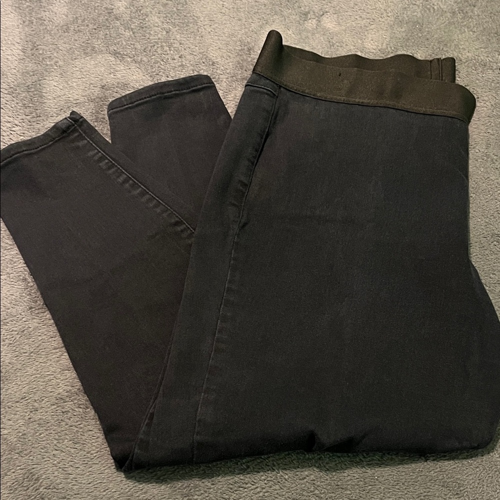 Lane Bryant black stretch jeggings